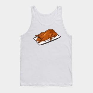 Peking duck cartoon illustration Tank Top